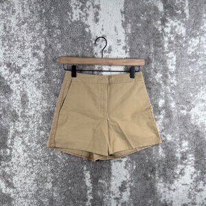 Wilfred Shorts 0 Womens Brown Bermuda Chino Woven Stretch 4" Inseam
